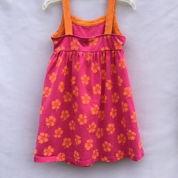 Childrens Place Girls Orange & Pink Casual Summer Sun Dress 4T - Picture 8 of 11